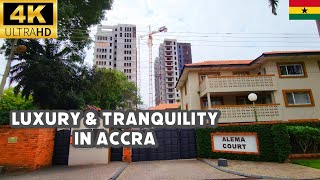 Luxury Living in Accra Exploring Airport Residential Area  4K Video Tour  Wordi Bismark [upl. by Ymmor873]