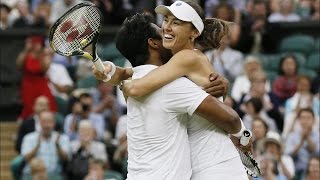 US Open  Leander Paes  Martina Hingis Reach Mixed Doubles Final [upl. by Vola142]