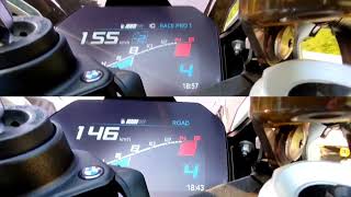 100200 BMW S1000RR RACE vs ROAD [upl. by Eceined]