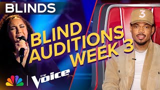 The Best Performances from the Third Week of Blind Auditions  The Voice  NBC [upl. by Allana]