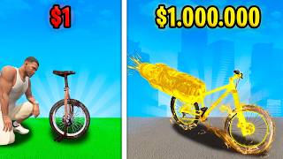 BICICLETA de 1 a 1000000 en GTA 5 [upl. by Robbi]