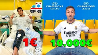 1€ VS 10000€ FINALE di CHAMPIONS LEAGUE allo STADIO 🏟️ [upl. by Westfall]