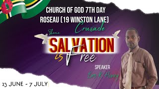 Salvation Is FREE Crusade Roseau Dominica Night FIVE [upl. by Handbook]