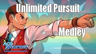 Unlimited Pursuit Medley  Phoenix Wright Ace Attorney ExtremeMashup [upl. by Nyrol]