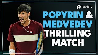 Thrilling Daniil Medvedev amp Alexei Popyrin Encounter 🔥  Paris 2024 Highlights [upl. by Haukom470]