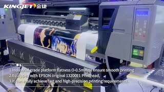 KingJet KJ1602 ECO Solvent Printer For Vinyl [upl. by Huberto]