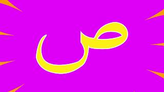 Arabic alphabet for kids without musichalal [upl. by Nanis]