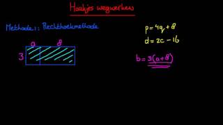 Haakjes wegwerken  Rechthoekmethode [upl. by Renraw]