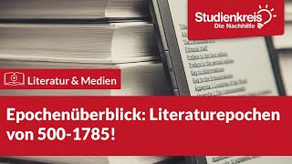 Epochenüberblick Literaturepochen von 5001785  Literatur verstehen mit dem Studienkreis [upl. by Prudie775]