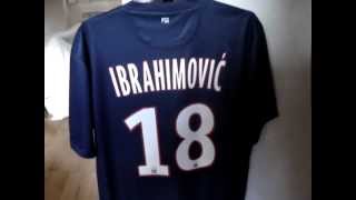 Maillot PSG IBRAHIMOVIC 20122013 [upl. by Aeslek]