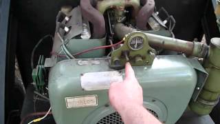 Trac Vac Giant Leaf Vac Vacuum with wisconsin vh4d engine runs well [upl. by Jariv]