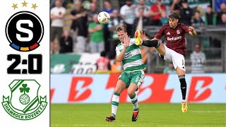 AC SPARTA PRAHA VS SHAMROCK ROVERS 2PŘEDKOLO LIGY MISTRŮ 2024 [upl. by Zelda]