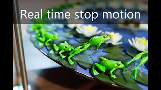 3D Zoetrope Forever jumping Frogs 1 [upl. by Hairym]