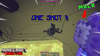 ENDER DRAGON vs MACE ONE SHOT IN MINECRAFT HARDCORE [upl. by Tiana]