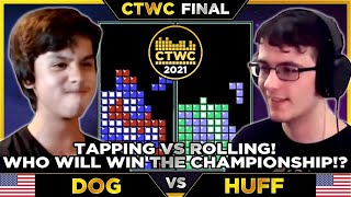 TETRIS WORLD CHAMPIONSHIP 2021 FINAL  Dog vs Huff  Classic Tetris Final Match [upl. by Llyrad]