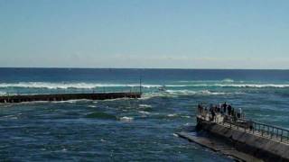 Boat Goes Vertical at Boynton Inlet [upl. by Donadee459]