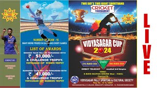 VIDYASAGAR CUP 2024 LIVE Shorthand Cricket Tournament LINK1 [upl. by Weinman402]