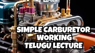 Simple Carburetor Working  Types of Carburetors  ICEngines  Petrol Engine Engines PartsBasics [upl. by Silado]