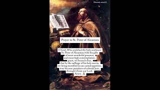 St Peter of Alcantara  Patron saint of nocturnal adoration of the Blessed Sacrament [upl. by Dannica]