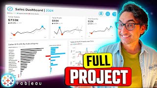 Tableau Complete Project EndtoEnd  Like I Do in My Real Projects [upl. by Ahseinod518]