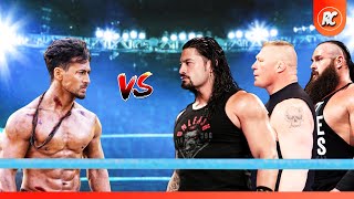 Baaghi 3 Movie Tiger Shroff vs Roman Reigns amp Brock Lesnar amp Braun Strowman – WWE spoof [upl. by Gibb]