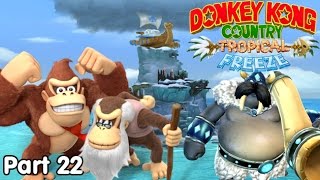 Slim Plays DKC Tropical Freeze  22 The Big Bad Snowmad [upl. by Lebaron]