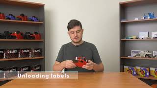 Motex 5500 How To Load Labels and Ink rollers [upl. by Hunt]