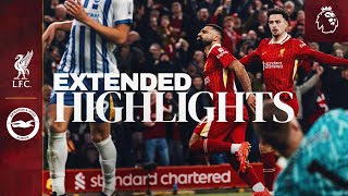 Extended Highlights Gakpo amp Salah Score in Anfield Comeback Liverpool 21 Brighton [upl. by Aelam]