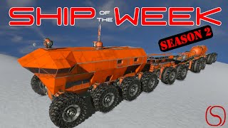 Overland Rover Train  Ship of the Week Season 2  A Space Engineers Build Challenge [upl. by Magree]