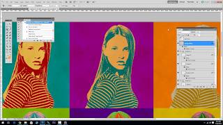 Pop Art Poster Maker  Andy Warhol Effect Generator In Adobe Photoshop [upl. by Trant]