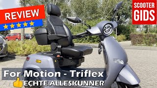 ⭐⭐⭐⭐⭐REVIEW For Motion TRIFLEX ♿🏆🔥 3wiel scootmobiel die net zo stabiel is als een 4wieler [upl. by Leynad670]