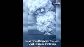 Hunga Tonga Volcano Eruption Live  Shorts  Tonga Volcano Eruption Video 2022  CNN News18 [upl. by Attevroc]