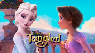 Princesses Elsa is reunited with Rapunzel  Frozen 3 Tangled Fanmade Scene [upl. by Ahsimin979]