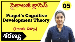 Jean Piagets Cognitive Development Theory explained in Telugu  Psychology classes [upl. by Ahsoj]