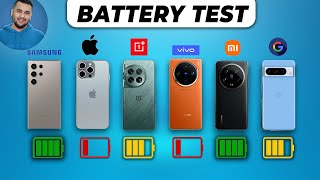 Ultimate Expensive Phones Battery Drain Test 2024 [upl. by Borreri]