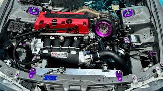 Intercooler Piping Turbo K24 Integra [upl. by Ydnew]