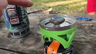 Beef Stroganoff dehydrated amp brought back to life by Jetboil Dinner at camp on the CampO Canal [upl. by Llehsad]