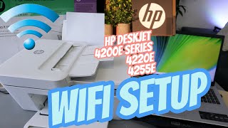 HP 4220e4200e and 4255e WIFI Wireless Setup Using Computer Laptop PC [upl. by Hoover]