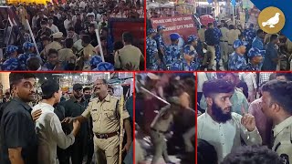 Mild Tension at Charminar during Milad un Nabi Procession  Hyderabad [upl. by Rucker457]