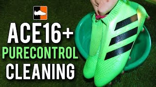 How to clean ACE 16 Purecontrol Football Boots  Laceless adidas ACE16 Soccer Cleats [upl. by Caputo]