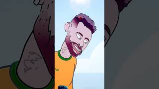 animation messi football ronaldo cartoon neymar cr7 aniamtion funny gaming [upl. by Gala]