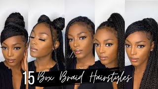 How To 15 Knotless Box Braids Hairstyles  Quick and Easy  Beginner Friendly [upl. by Assenov118]