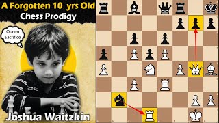 A Forgotten 10 yrs Old Chess Prodigy  Waitzkin vs Frumkin 1987 [upl. by Zwart878]