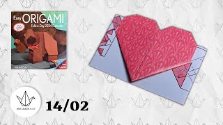 1402  Heart  Easy ORIGAMI Calendar 2024 [upl. by Neukam]