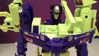 TRANSFORMERS DEVASTATOR  G1 CONSTRUCTICONS VIDEO TOY REVIEW [upl. by Gomer]