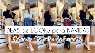 10 IDEAS de LOOKS para CENAS y COMIDAS de EMPRESA NAVIDAD 2022  ZARA MANGO AWARE  Lidia Siori [upl. by Eugen]