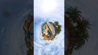 Tiny planet view of the rush racer waterslide [upl. by Jauch]