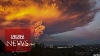 Chile Calbuco volcano erupts  BBC News [upl. by Akirea700]