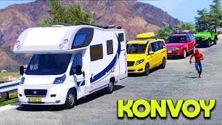 Karavan Arabalar ile Konvoy Yapıp Tatile Gidiyoruz  GTA 5 [upl. by Slrahc]