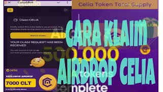 cara klaim airdrop CELIA [upl. by Emerson645]